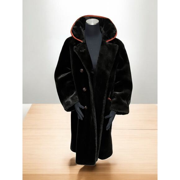 Vintage Women’s 1960’s Faux Fur Coat Size XL/XXL - Picture 3 of 12